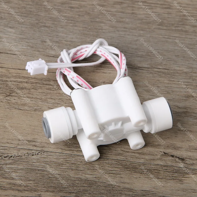 RO Water Purifier Flow Sensor, 1/4 Inch 2 Port Flow Switch, Filter Replacement Alarm Monitor for Drinking Water Machine
