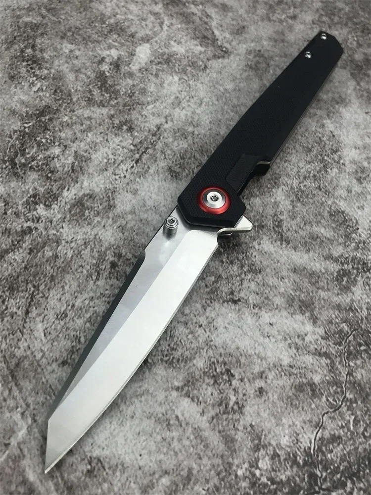 Taktische Magnum Flipper Unterstützte Öffnung Klappmesser 440B Tanto Klinge G10 Griff Outdoor Camping Jagd Messer Tasche EDC Werkzeug