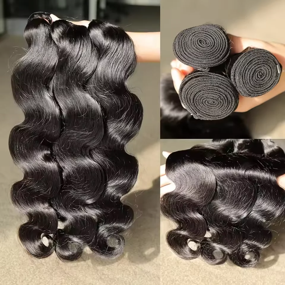 Zestawy typu Body Wave doczepy z ludzkich włosów 36 38 40 cali pasma typu Body Wave ludzkie włosy brazylijskie pasma włosów włosy