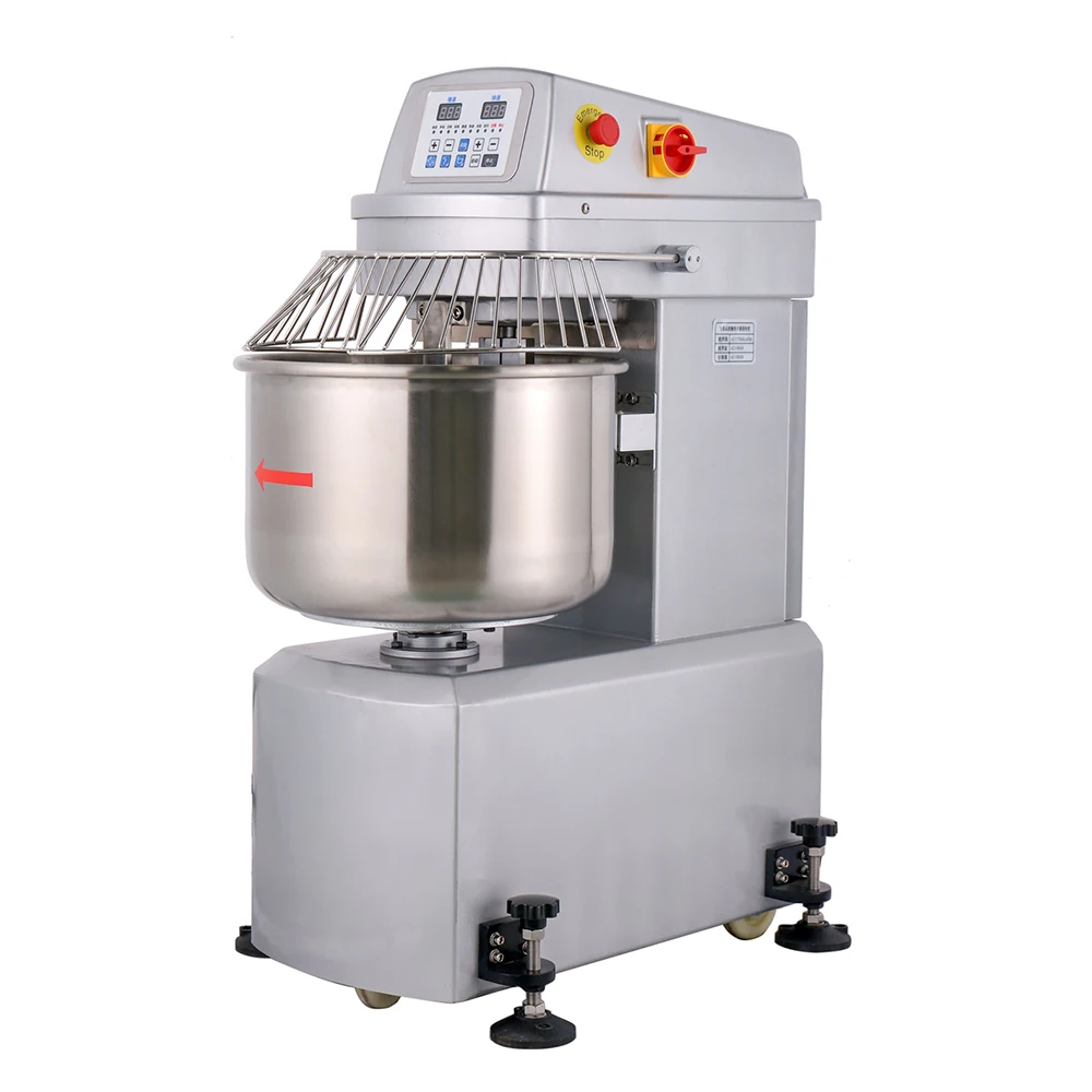 Commercial 45L Planetary Food Machine Electric Stainless Steel Spiral Dough Mixer Stand Flour Blender With Dough Hook