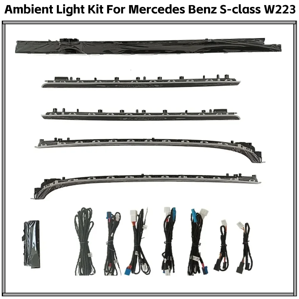 

Upgrade 64 Colors Active Interior Ambient Light for Mercedes Benz S-class W223 2021 2022 S400 S450L S480 S500 S580
