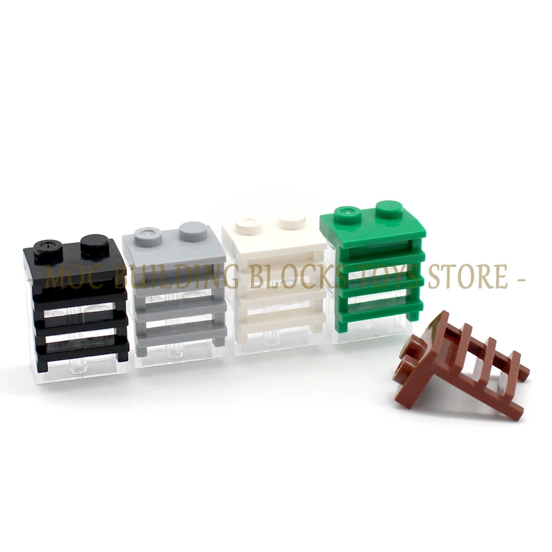 MOC Parts-bloques de construcción de escalera modificada, placa de 4175, 1/2x2x2, ladrillos, rejilla, bricolaje, Educación Creativa, accesorios compatibles, Juguetes