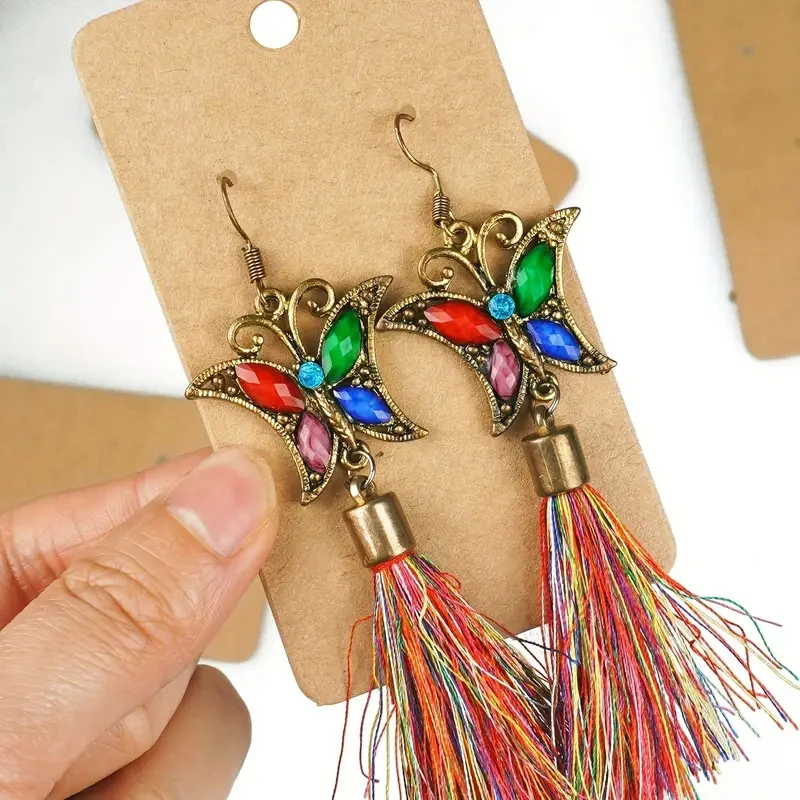 50/100 шт. бумажные карты для демонстрации сережек-держатели для сережек «сделай сам» для ногтей и колец, этикетки для демонстрации ювелирных изделий, упаковочные материалы