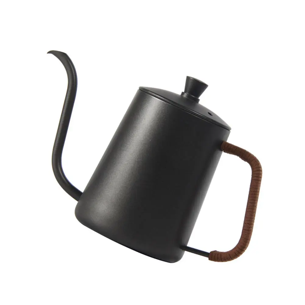 

H Pour Coffee Pot 304 Stainless Steel Gooseneck Kettle Drip Filter Camping Household Teapot Easy Clean Heat Resistant Water Drip