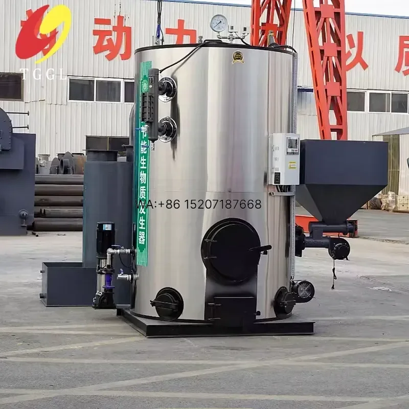 Wmwmnu for Taiguo Industrial High Biomass Wood Pellet Chips Fired Vertical Water Tube Steam Boiler Generator 500kg/h-1t/h