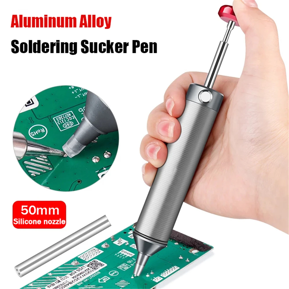 

Desoldering pump Aluminum alloy Powerful Suction Tin Gun Soldering Sucker Solder Removal Tool Vacuum Solder Welding Repair Tool