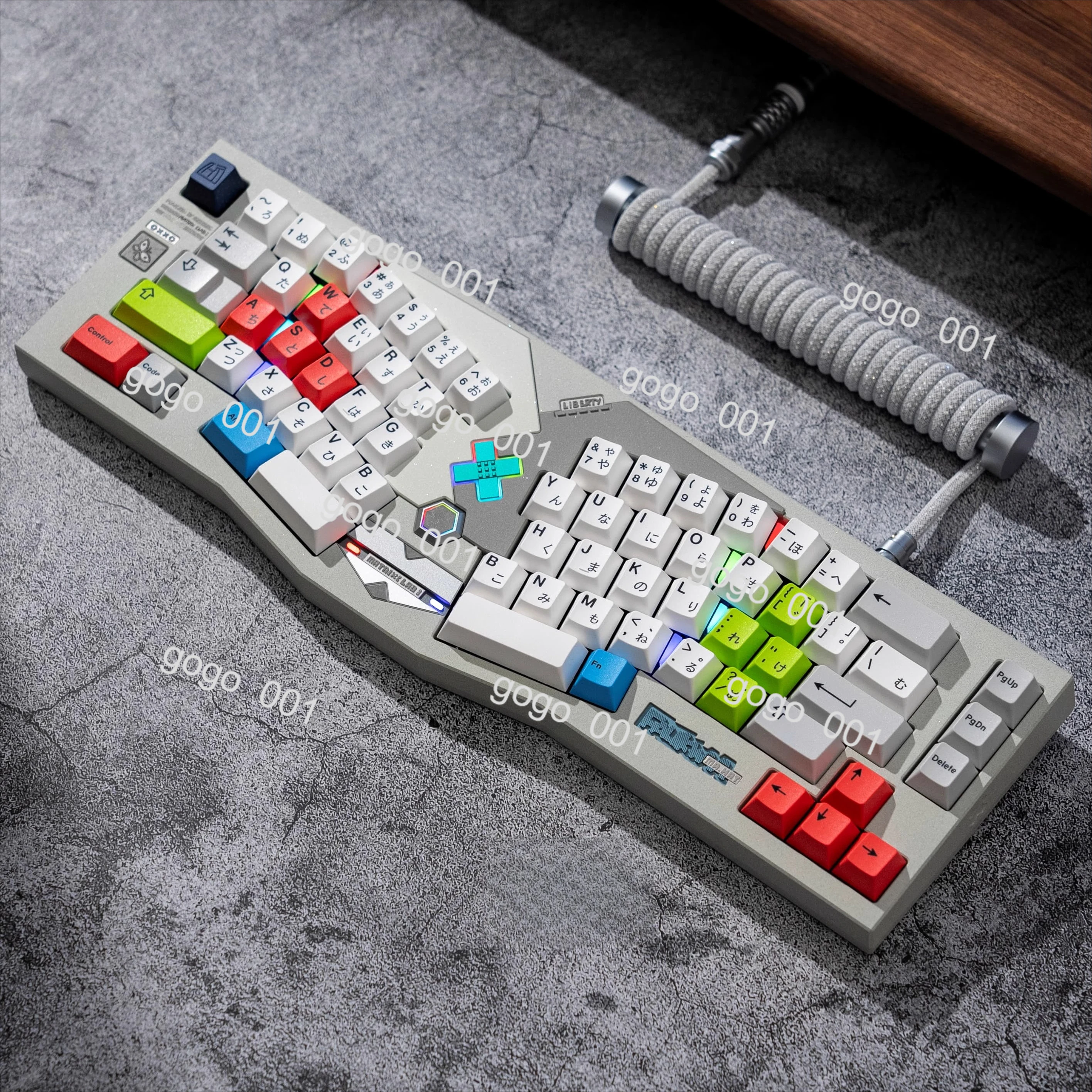 

Matrix Faukwaa Customized Mechanical Keyboard Kit Exaggerated Alice Layout