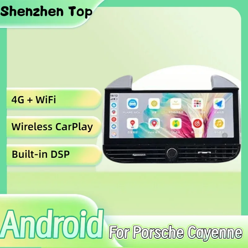 Carplay Android 13 For Porsche Cayenne 2010 2011 2012-2017 Car GPS Satellite Navigation Multimedia Player HeadUnit Radio Media