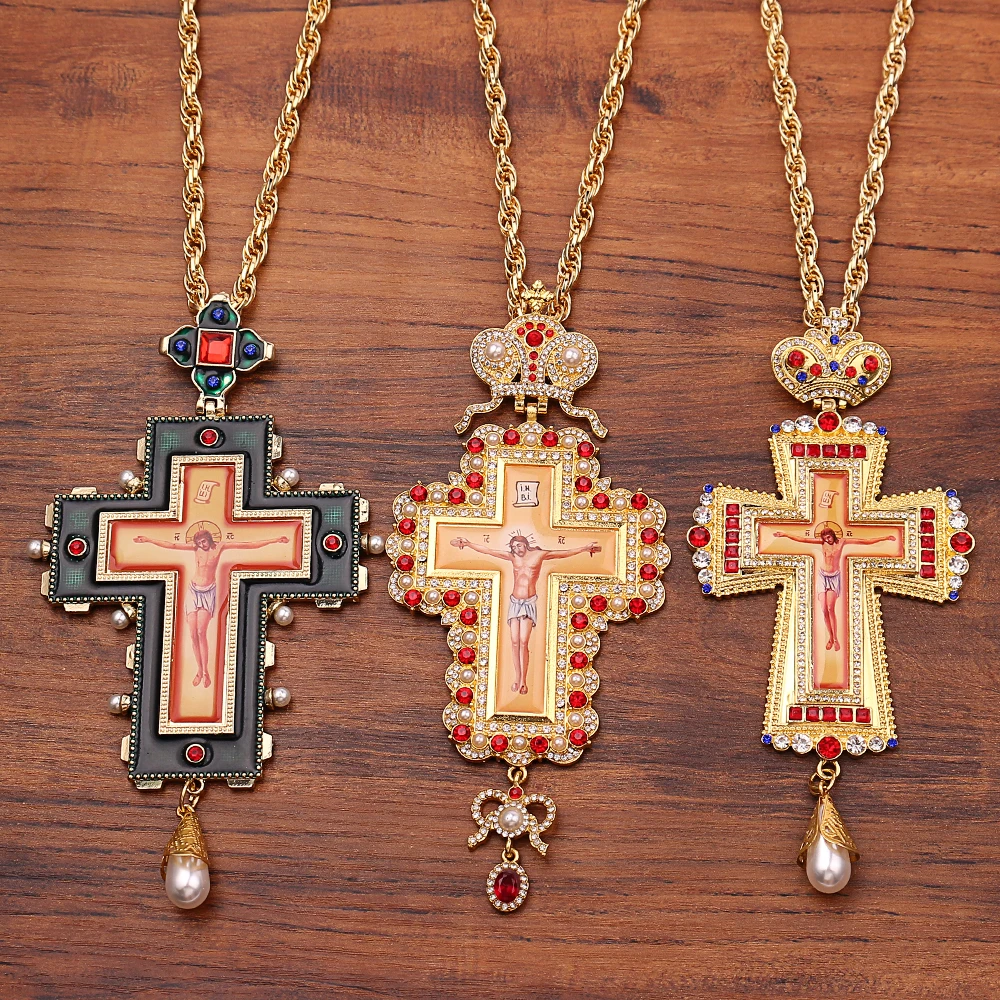 Gold Color Pectoral Cross Cros - Men'S Accessories Vintage recension och pris