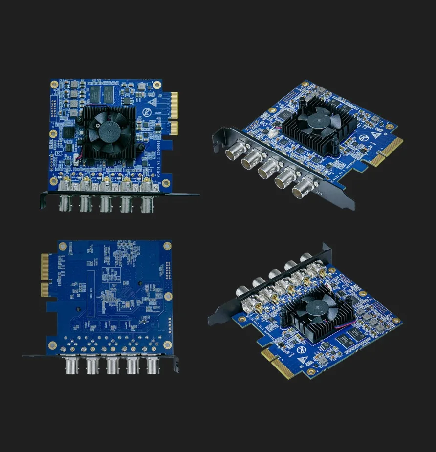 بطاقة التقاط وتشغيل AVMATRIX VP51 5-CH SDI PCIE متوافقة مع Vmix، OBS، ZOOM، Teams، إخراج فيديو عالي الدقة حتى 1080p60