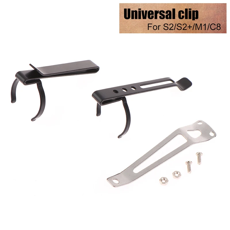 1Pc Universal Clip Flashlight Metal Holding Clip Iron Clip Flashlight Clip Suitable For S2 / S2+ / M1 / C8