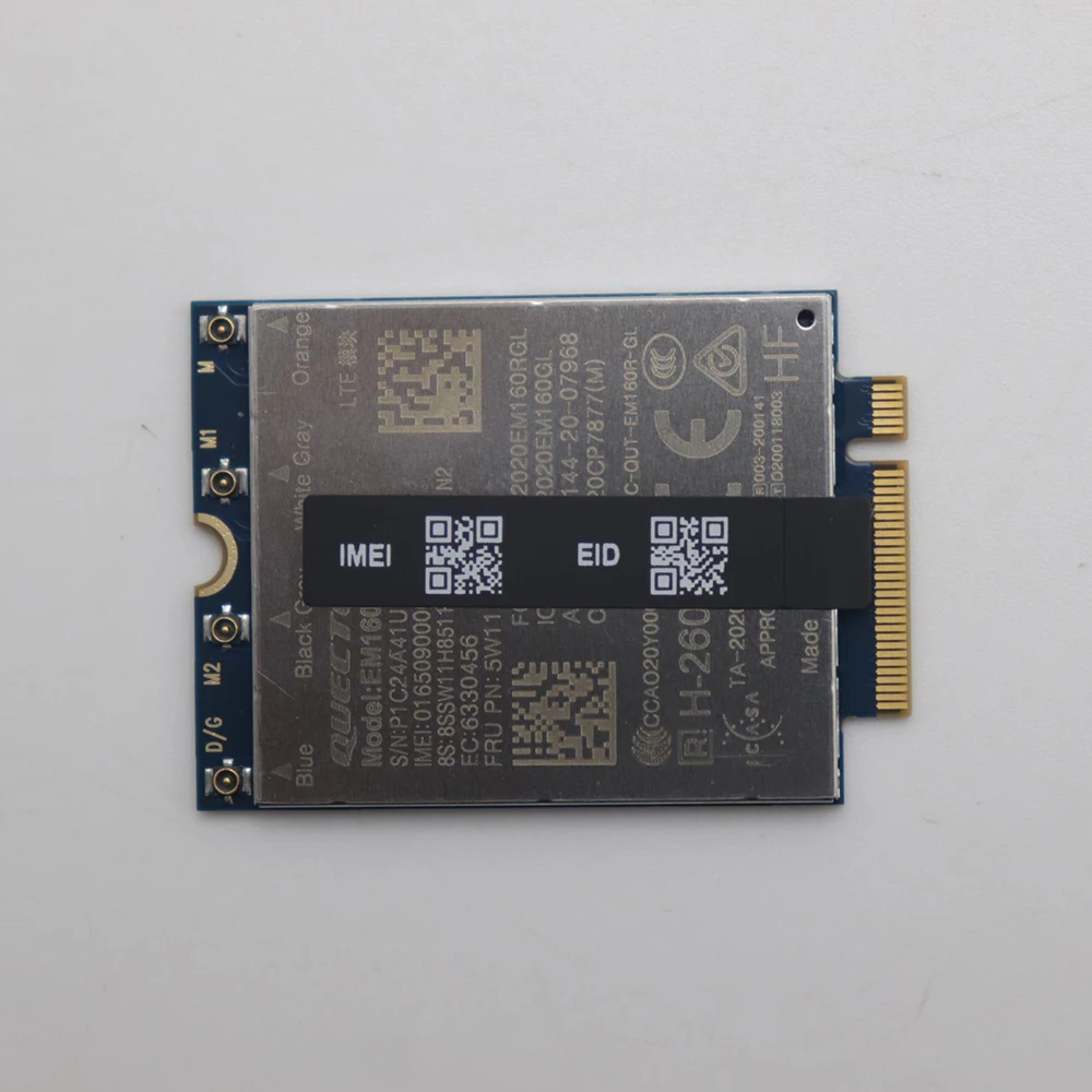 module-em160r-gl-lte-a-cat16-m2-sdx24-carte-wwan-4g-fru-5w11h85447-pour-ordinateur-portable-x1-carbon-12e-13e-generation-p16v-gen2