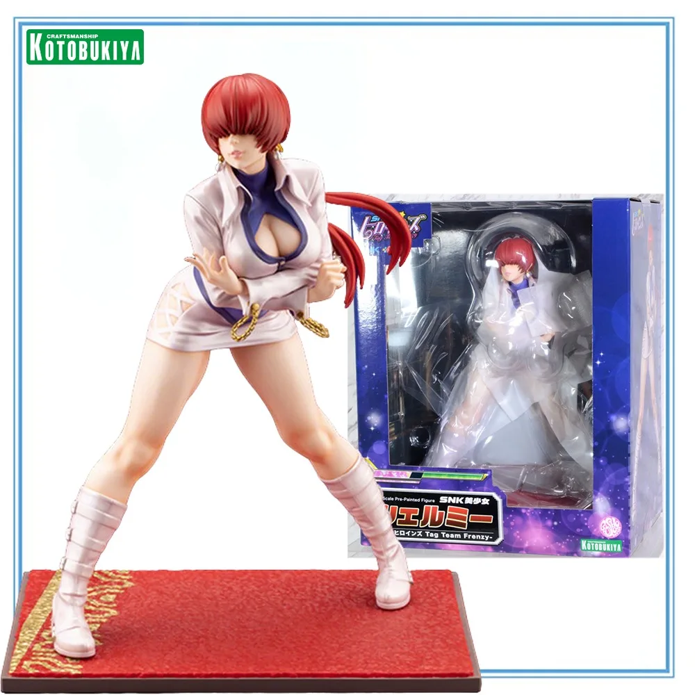 

100% Оригинальная статуэтка Kotobukiya Bishoujo SNK Heroines: Tag Team Frenzy Shermie Garage Kit Collection Series, коллекционная модель, в наличии