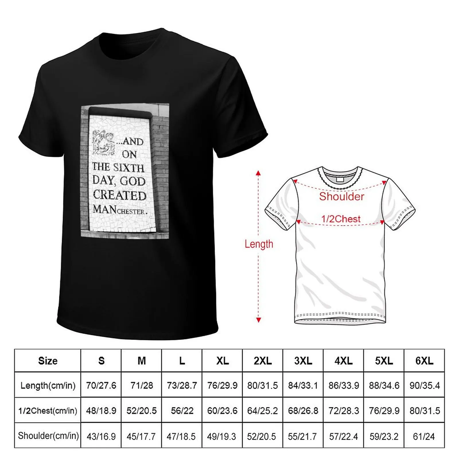 God created Manchester: Homage to Madchester T-Shirt Work Utility Casual Tee Shirt