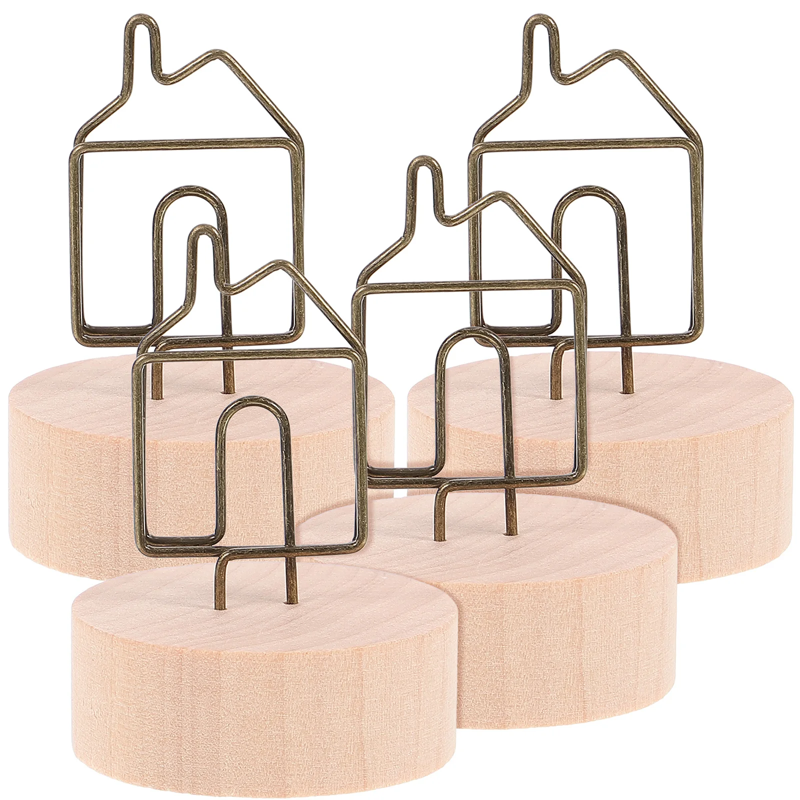 4 Pcs Photo Memo Clips Sturdy Desktop Holders for Wedding Birthday Graduation Baby Shower Reusable Table Number Name Paper Clip