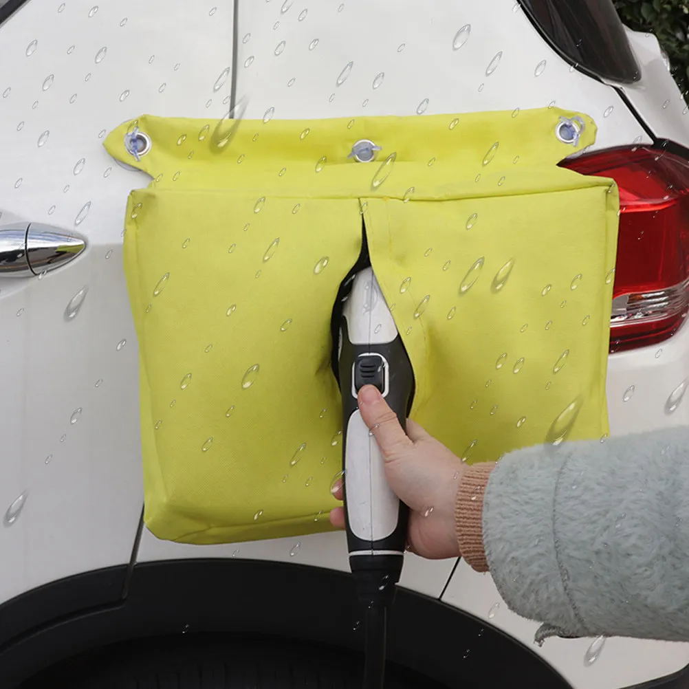 Universal Ev Charger Rain Protection Cover Oxford Cloth Suction Cup Anti-Wear Sunproof Dustproof Antifreeze Electric Vehicle