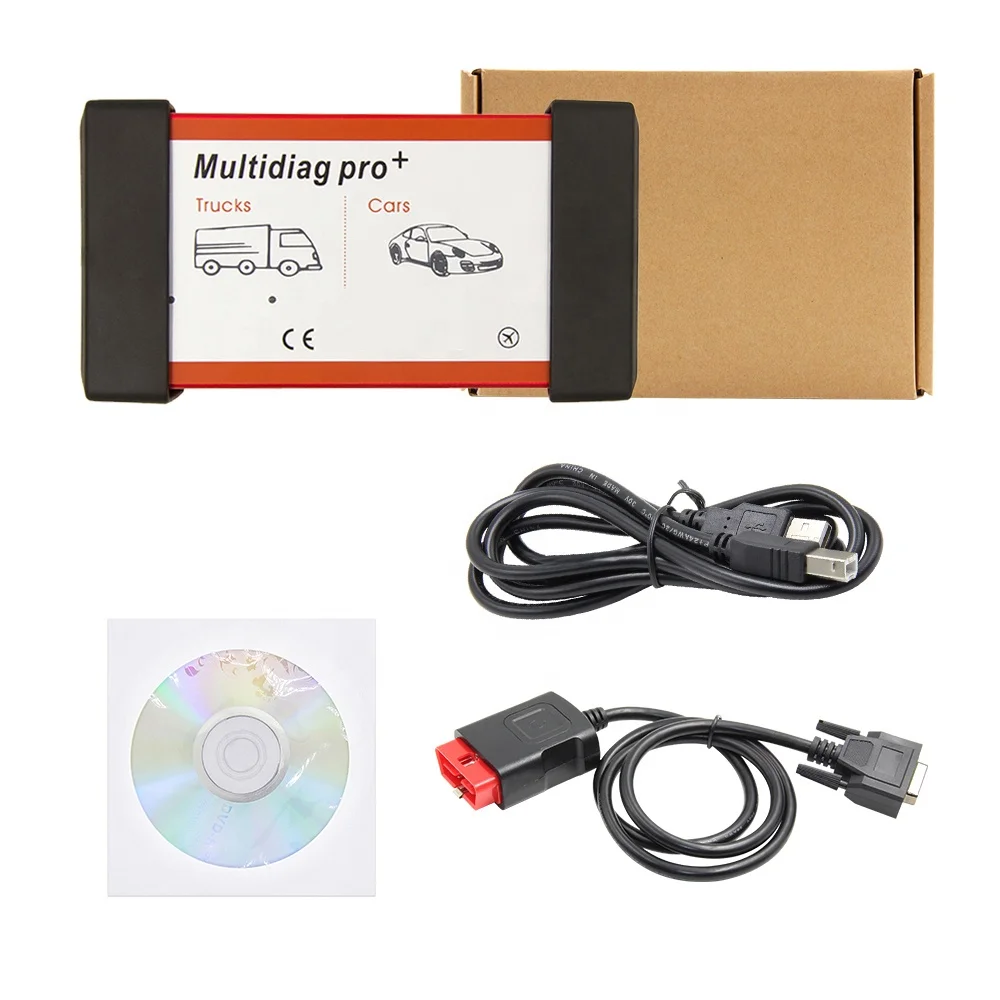 Multidiag pro + plus único verde pwb nec relés v2020.23 com 701 chip obd2 interface de diagnóstico automático