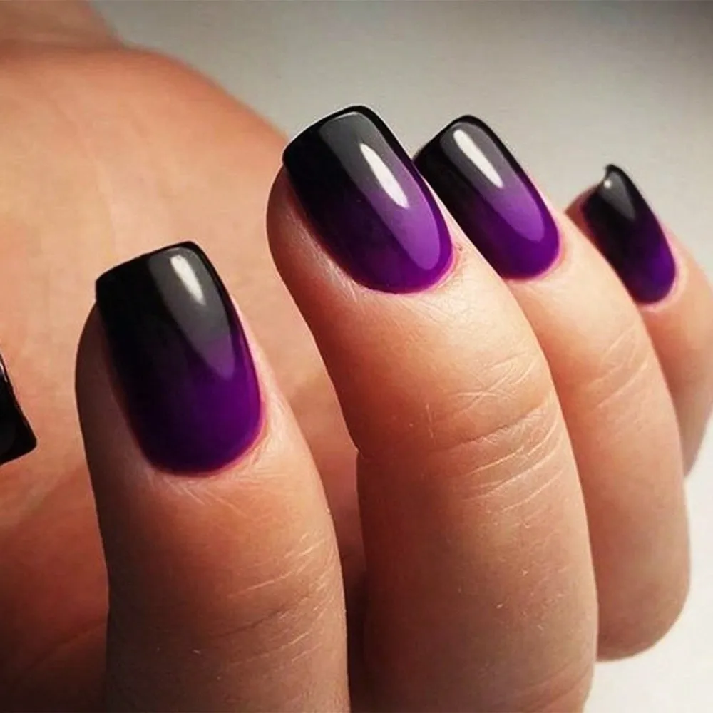 24 Uds nuevo Kit de uñas reutilizable cubierta completa uñas postizas pegamento para uñas cuadrado corto prensa en uñas lima de uñas pegatinas Nail Art