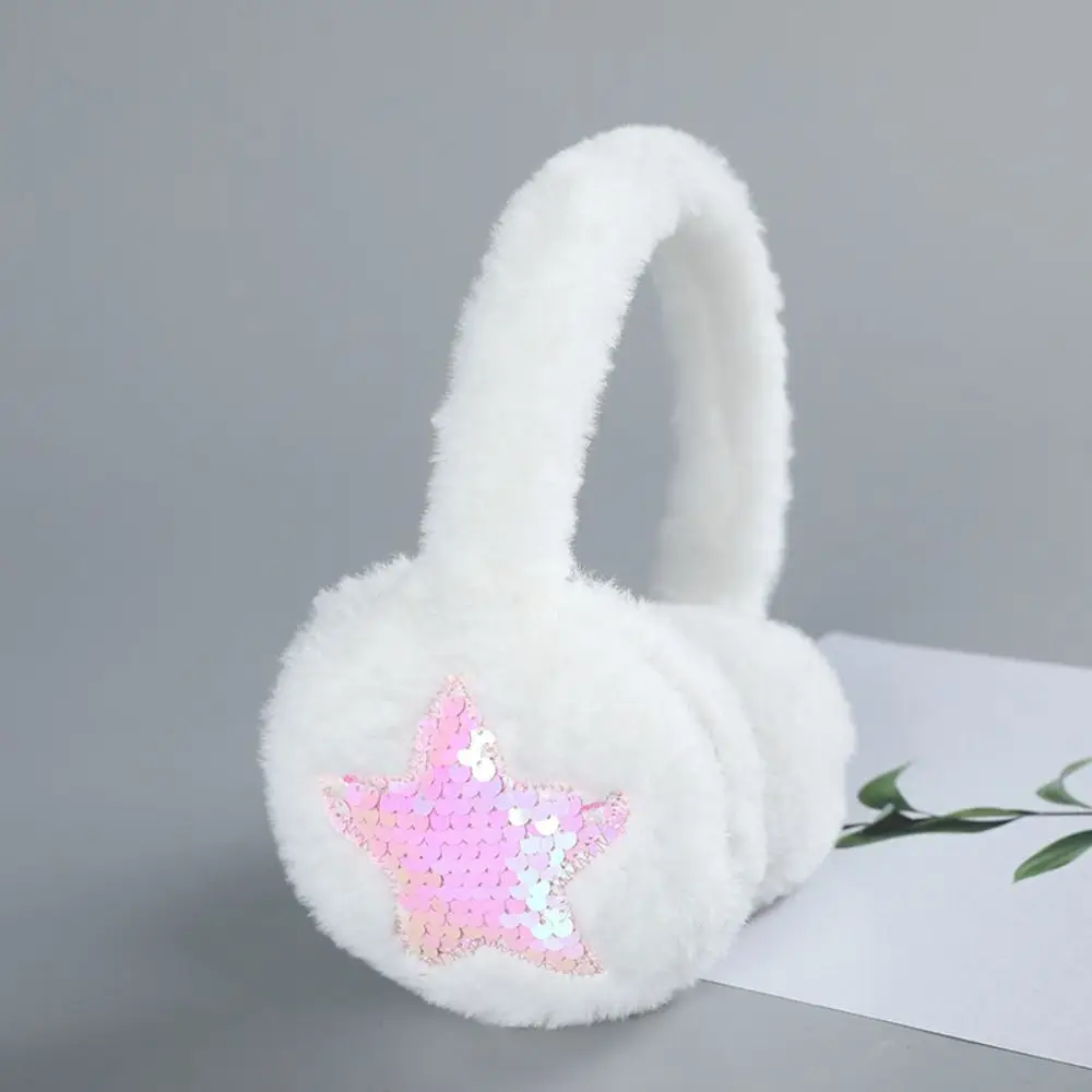 موضة الأذن دفئا المضادة للتجميد شتاء دافئ الأذن يفشل سماكة الترتر ستار غطاء للأذنين للنساء الفتيات #5