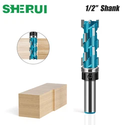 1Pcs Spiral Copy Trimming Knife 1/2 inch Shank 12mm Shank Woodworking Engraving Machine Cutter,Woodworking Milling Cutter Router