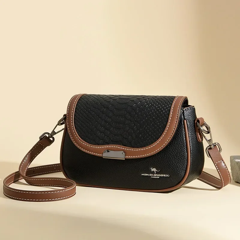 

Alligator Texture High Quality PU Fashion Shoulder Bags Sewing Solid Flap Versatile Crossbody Bag 2024 Hot Sale Bags for Women