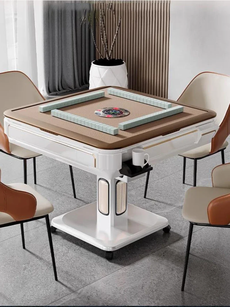 Modern Simple Dining Table Warm Breeze Automatic Shuffling Fold Mahjong Table Study Amusement Mesa Comedor Home Furniture LVMC