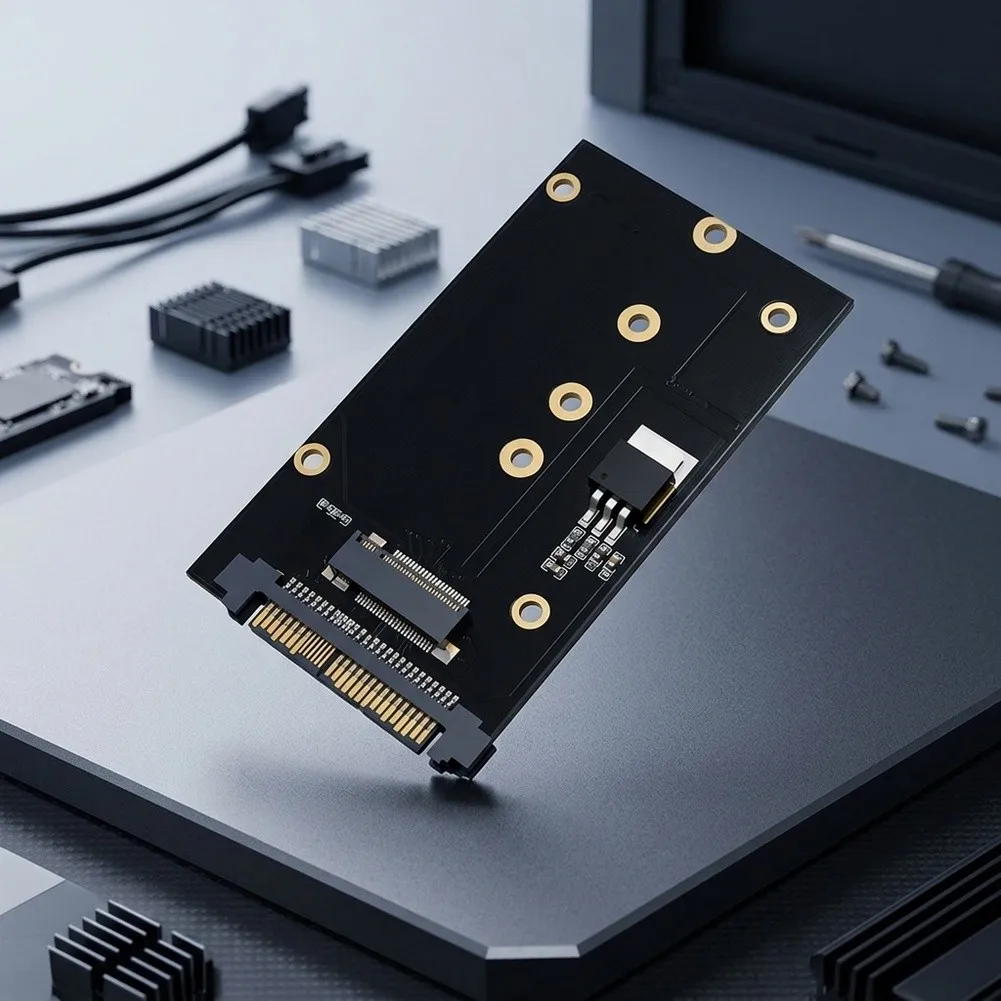 PCIe-Based U.2 to Key-M Adapter Card for NVMe SSD Integration into U.2 Equipped Servers Industrial PCs and Workstations