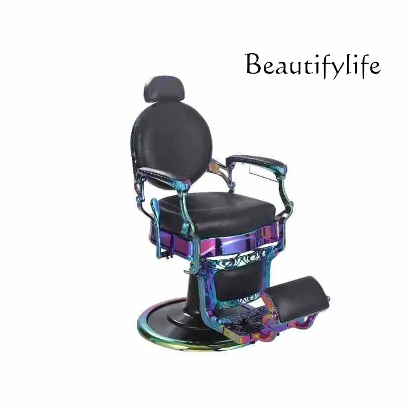 X35 Barber Shop Retro Chair Hair Salon Lift Hair Salon Chair 360 Degree Rotation