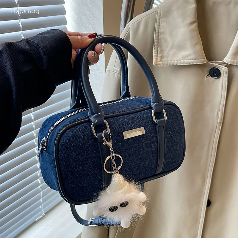 Women's Handbag Single Shoulder Crossbody Bowling Bag 2024 New Fashion Trend Leisure Large Capacity Commuting Bag