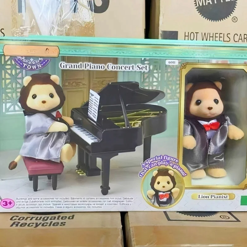 

Forest Baby Family Action Figures Ternurines Violin Singer Family Forest Maple Leaf Cat Sister Baby Action Figure Gift For Girl