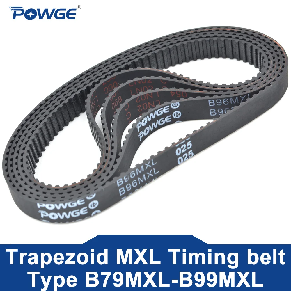 POWGE 5PCS MXL Timing belt B79 B80 B81 B82 B83 B84 B85 B86 B87 B88 B89 B90 B91 B92 B93 B94 B95 B96 B97 B98 B99 Width 3-20mm