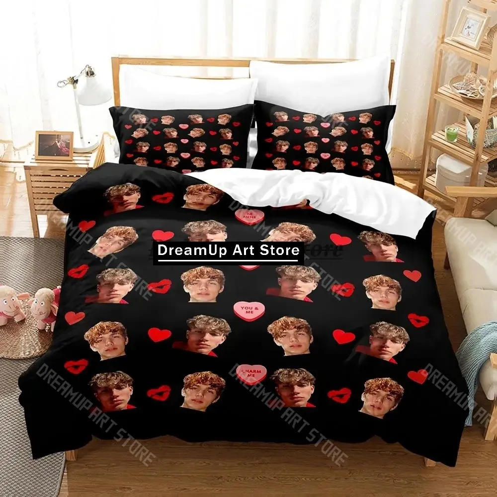 3D Printed Vinnie Hacker Merch Bedding Set for Boys Girls Duvet Cover Twin Queen King Full Single Double Sizes