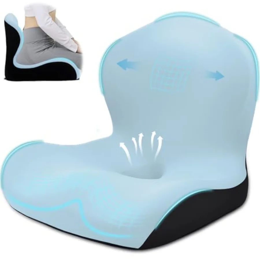 

Подушка для сиденья офисного кресла, L-образная эргономичная подушка для автомобильного сиденья, подушка из пены с эффектом памяти, подушка для поясничной поддержки для кресла на колесиках