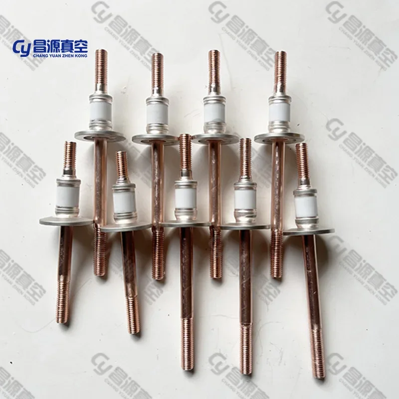 Imagem -02 - Ultra-high Vacuum Electrodo Seal Soldadura de Alta Tensão Isolante Seal Através de Cerâmica Chumbo Feedthrough Kf25
