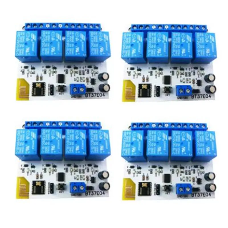 BT37E04 4Ch DC 5V/12V For Android BT-Compatible Relay 2.4G RF Remote control IOT Module Command customization Switch
