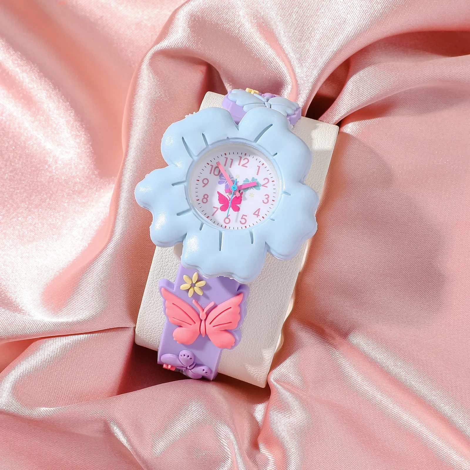 New Kids Watches Cartoon Watches Butterfly Silicone Quartz Wristwatch Birthday Gift Girl Boy Children Study Time Watch Reloj