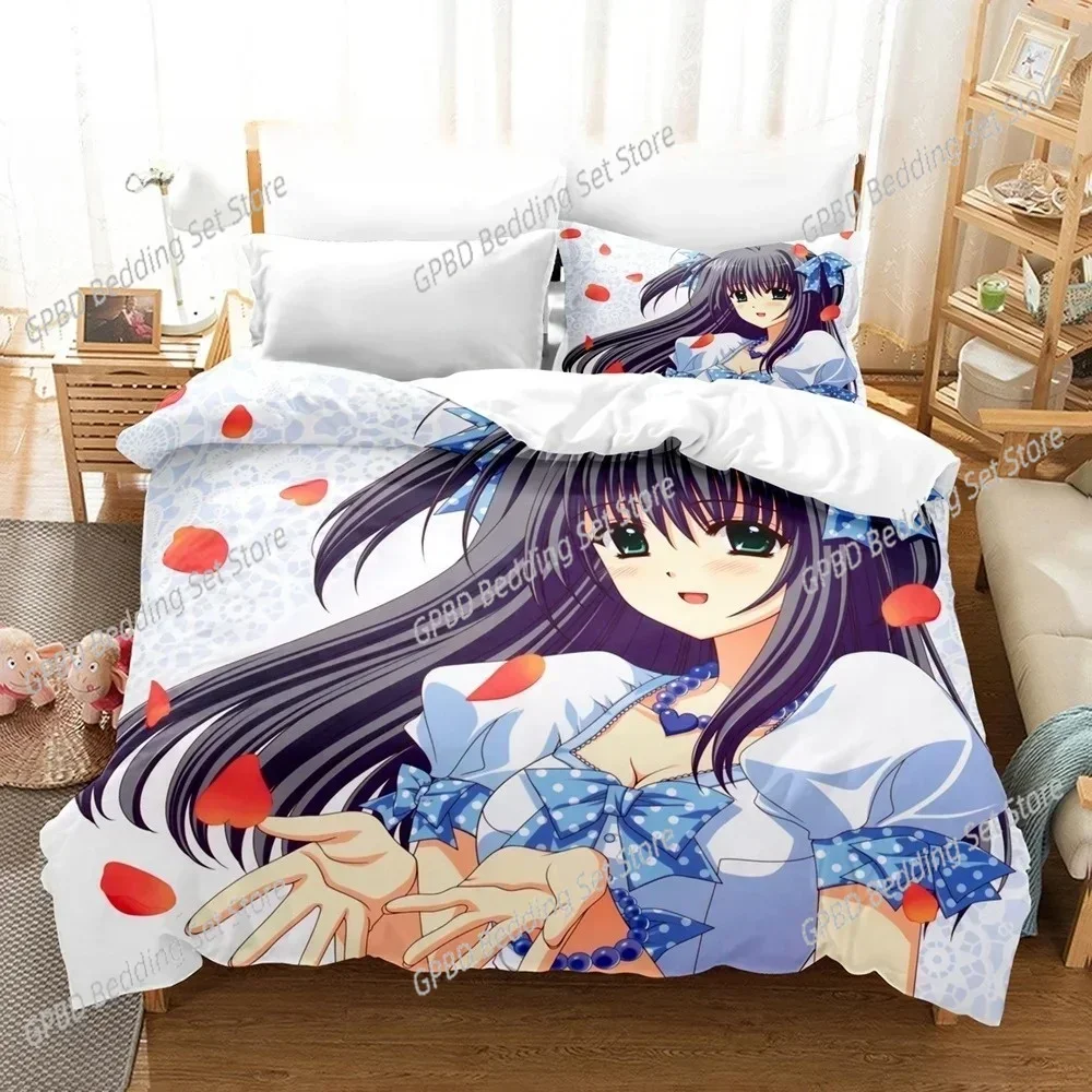 

Luxury New 3D Print Kawaii Girls Yae Sakura (Shuffle!) Bedding Set Cartoon Anime Adult Kid Bedroom Duvetcover Sets