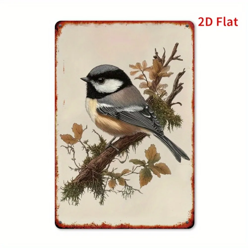 لافتة قصدير معدنية من القصدير على الطراز العتيق ذات غطاء أسود ريفي لتزيين الحائط في الهواء الطلق