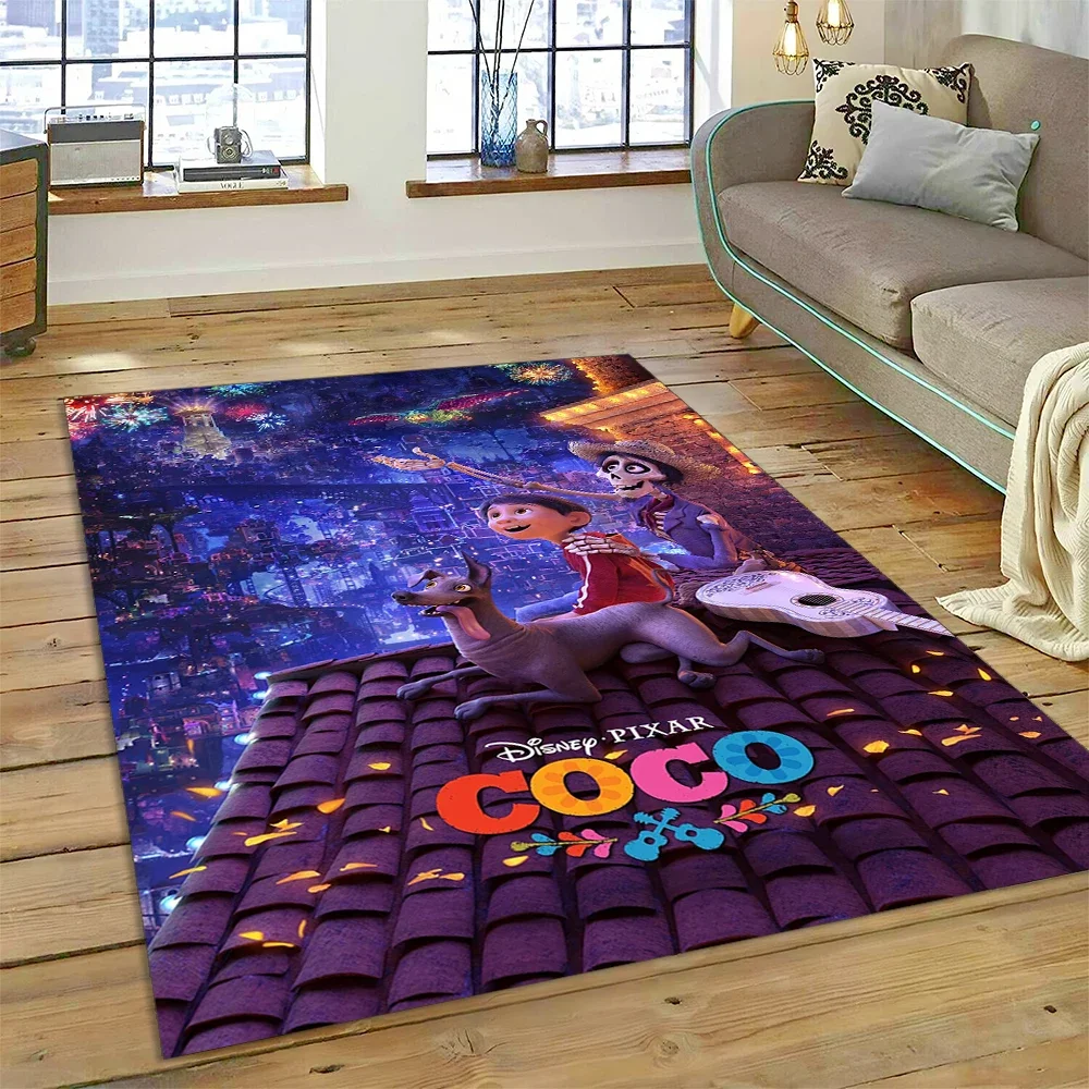 Cartoon 27 Style Coco Day of The Dead Disney Carpet Rug for Bedroom Living Room Home Sofa Decoration,kids Large Decor Floor Mat