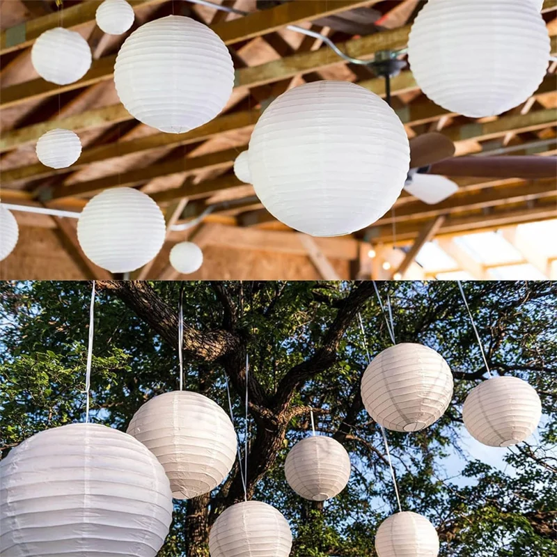 Lanternes Chinoises en Papier Mixte, 30 Pièces, Boule Lumineuse pour Décoration de ixd\'Anniversaire et de Mariage, 4 à 12 ans