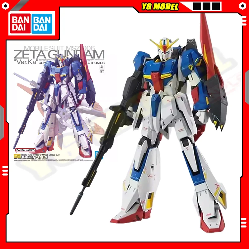 

BANDAI Zeta Gundam Ver.Ka MG 1/100 MSZ-006 Edition Standard Model Kit Assembly Strike Freedom Unicorn Action Figures Original