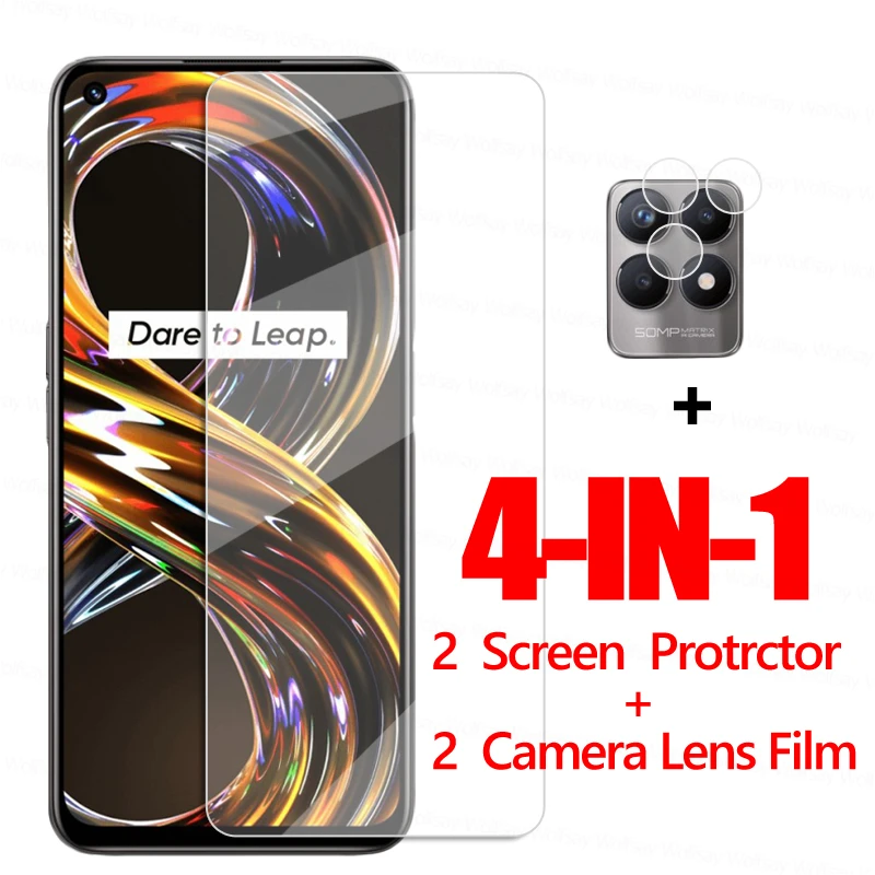 Clear Glass For Realme 8i Glass Screen Protector For Realme 8i 9i Glass Phone Film Tempered Glass Realme 8s 8i 6 7 8 9 Pro Plus