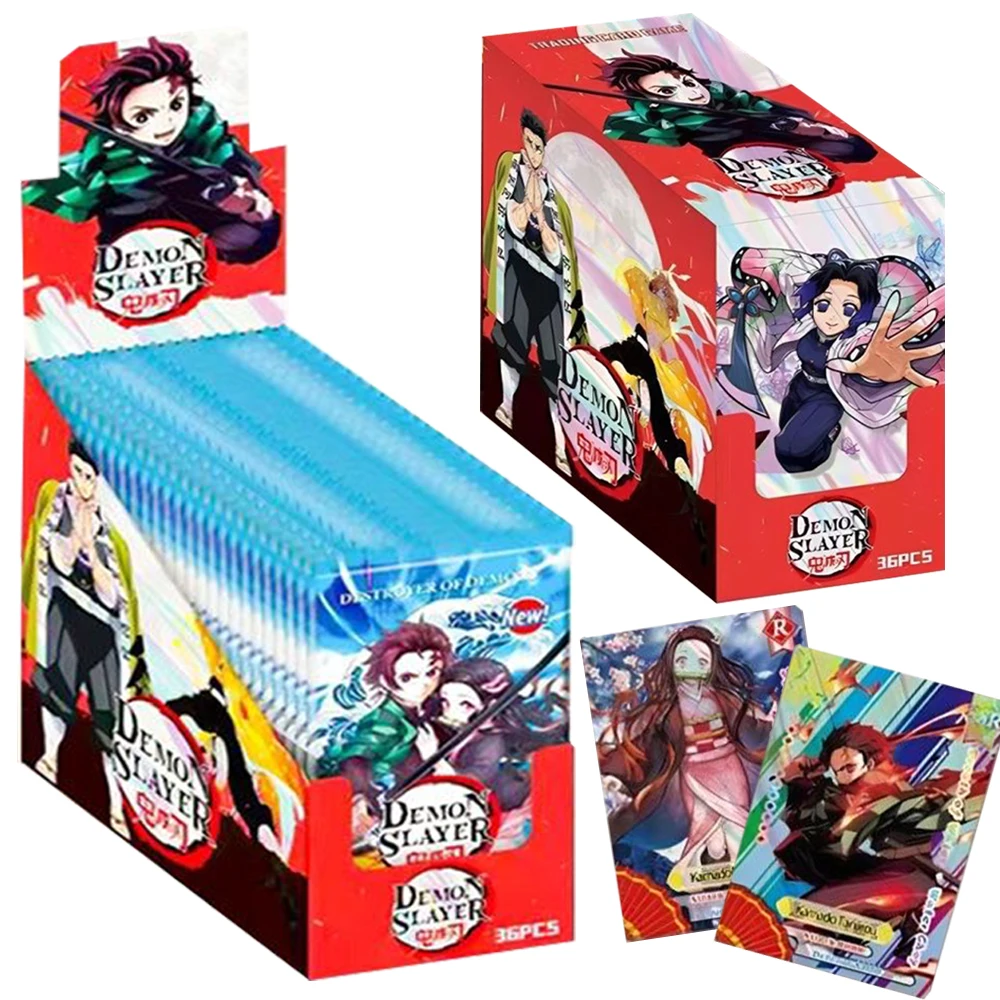 

Demon Slayer Collection Cards Kamado Tanjirou Kanroji Mitsuri Anime Characters Creative Design Flash Cards Boys Girls Love Gifts