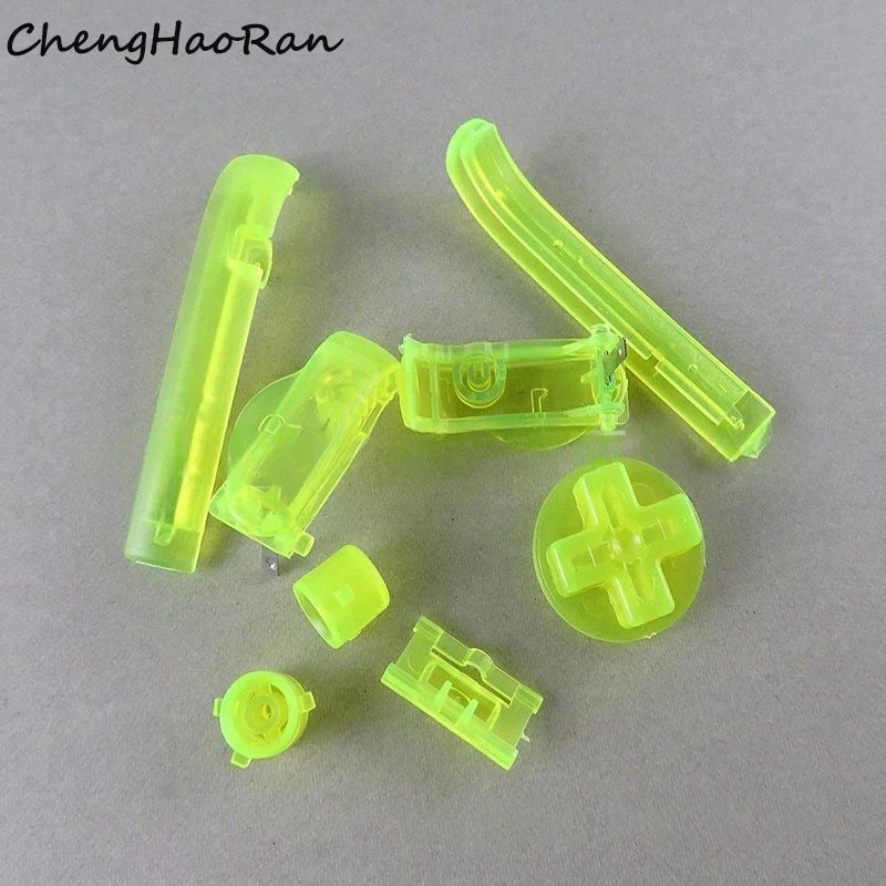 مجموعة واحدة مناسبة لوحدة التحكم في الألعاب بمفاتيح متقاطعة شفافة GBA LR AB ملحقات بديلة