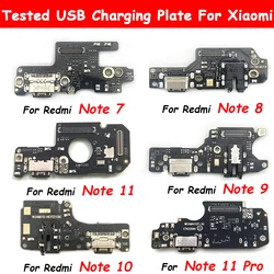 Złącze dokujące USB Port ładowania Flex Cable do Xiaomi Redmi Note 5 5A 6 7 8 9 Pro 8T 9S 10 Pro ładowarka z modułem mikrofonu