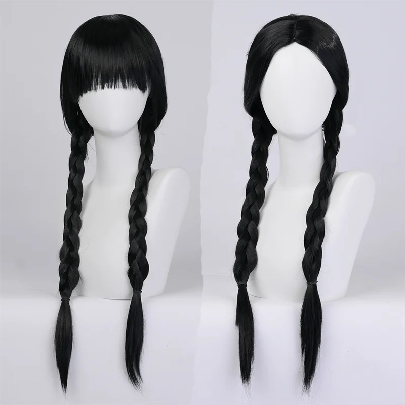 TV Wednesday Agnes Demille Cosplay Wig Women Long Hair High Heat Resistant Wigs Halloween Accessories Party Prop