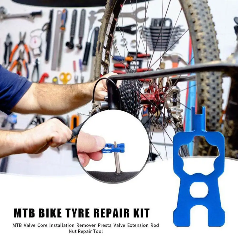 

MTB Bicycle Tubeless Double-head Aluminum alloy Gas Valves Tools Removal Tool Disassembly Tackle Valve Core Remover