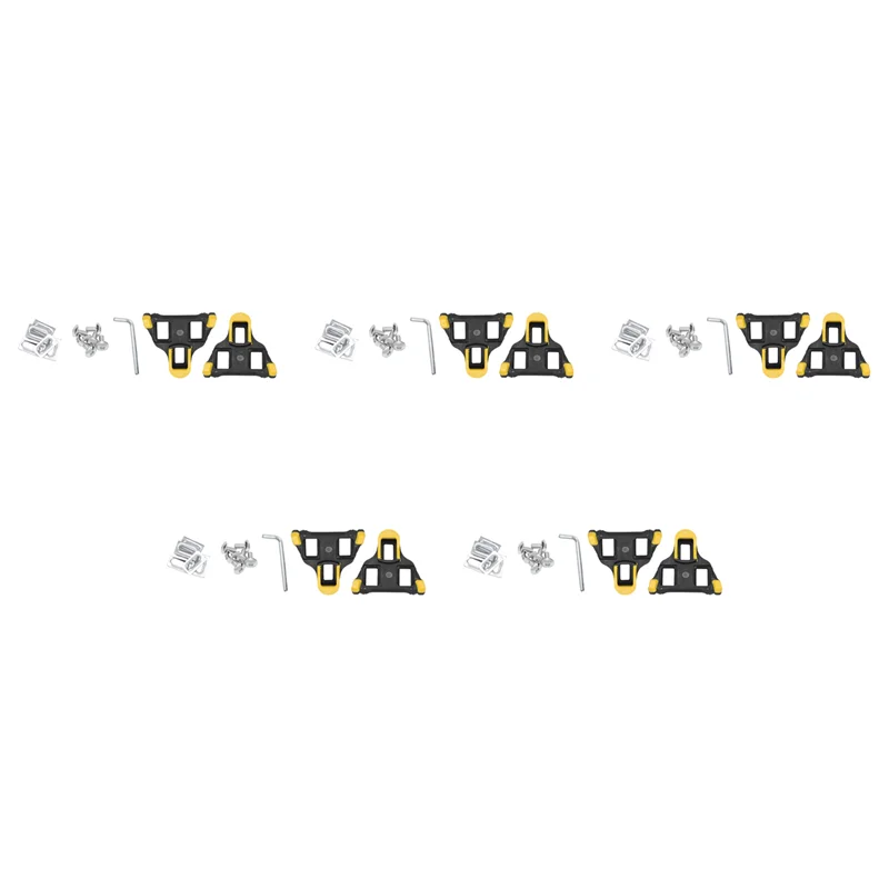 

ABLB-5X Road Bike Cleats 6 Degree Float Self-Locking Cycling Pedals Cleat For Shimano SPD-SL System Shoes