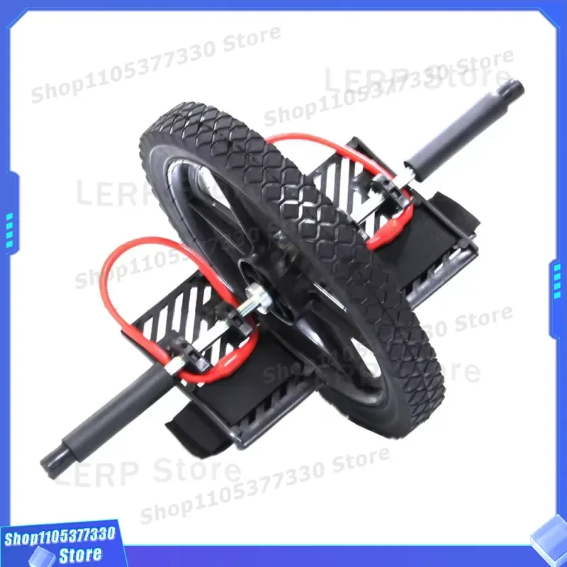 Durable AB Wheel Roller with Pedals for Home Gym Fitness Exercise Equipment Made of Steel Rubber PVC Polypropylene Material