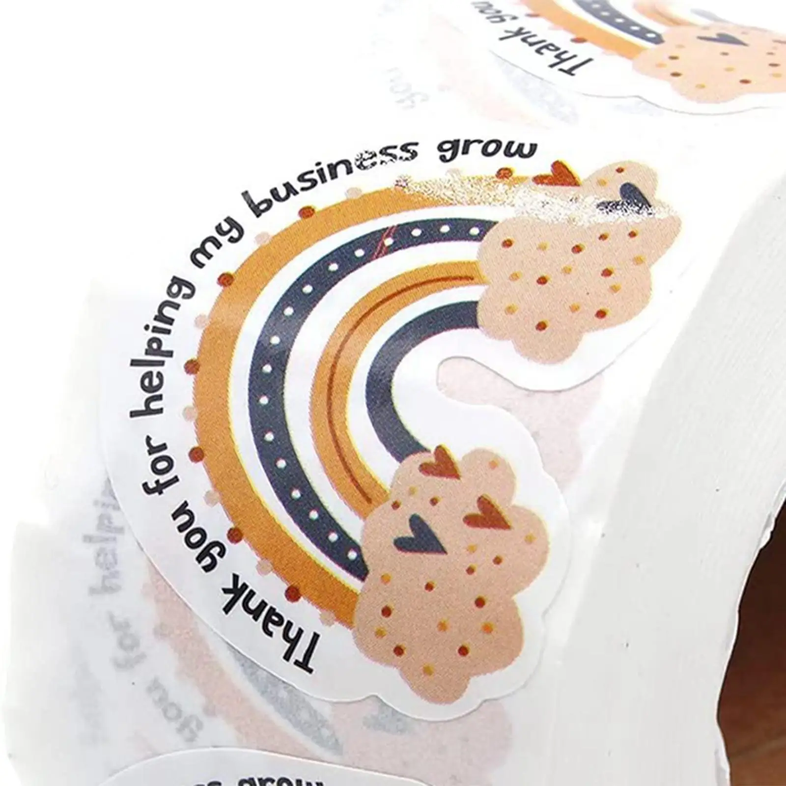 Rainbow Sticker Cake Baking for Journal Wrapping Envelope